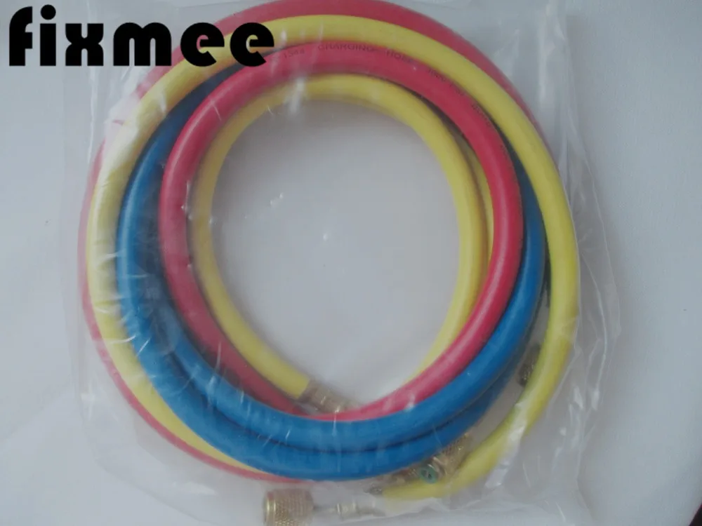 Fixmee 1/4 &quotSAE 60&quot 1 5 м AC зарядка автомобильный Кондиционер хладагент трехцветный
