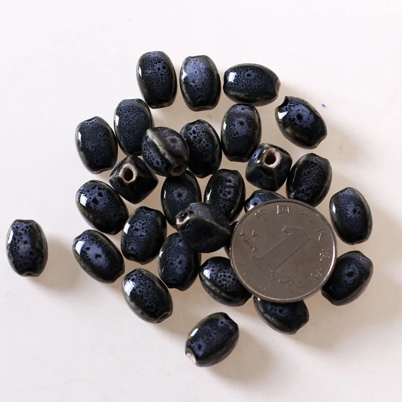 Керамическая бусина в форме ромба глазурь украшения для женщин и мужчин