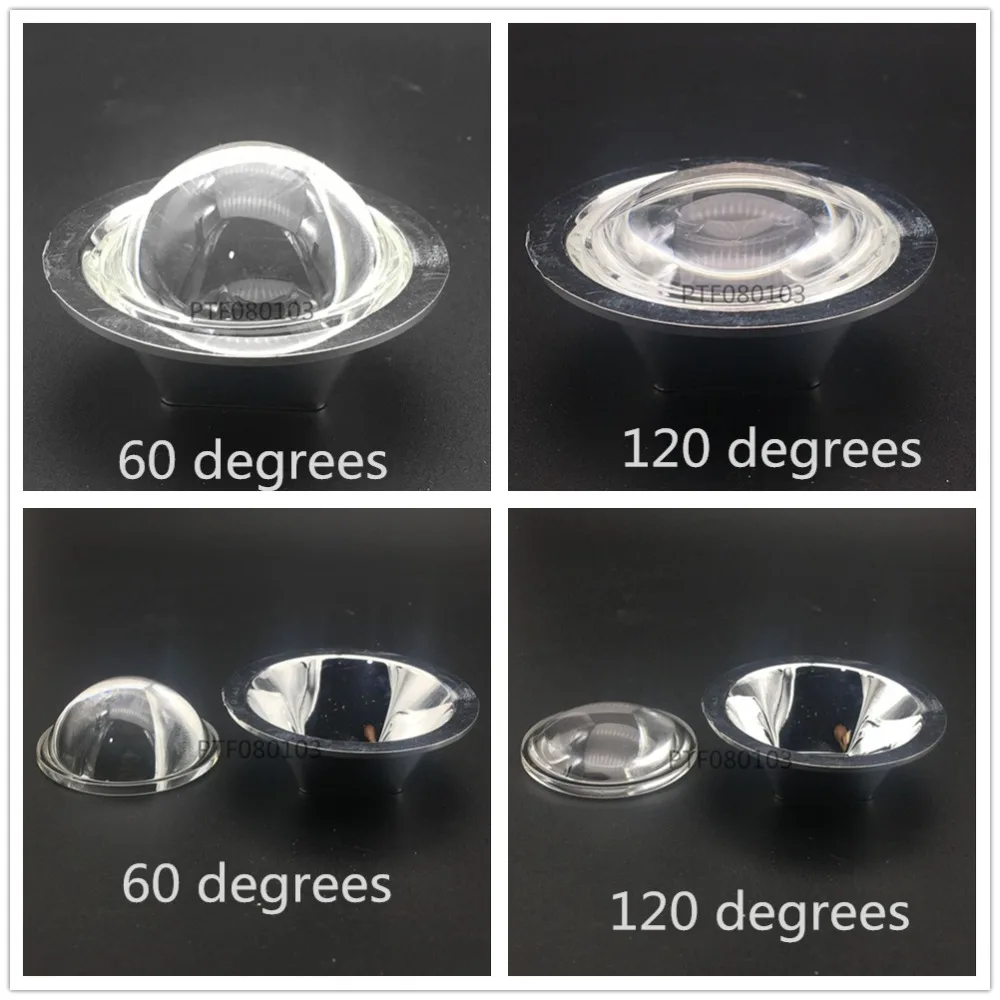 

1 Set 20W 30W 50W 70W 100W 120W LED 44mm Lens + Reflector Collimator