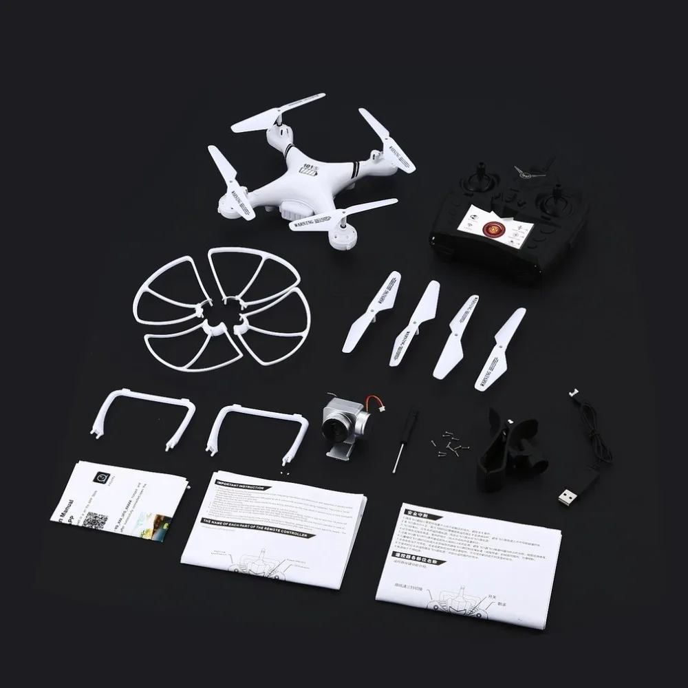 KY101S Радиоуправляемый Дрон с Wi-Fi FPV 0.3MP HD регулируемая камера высота удерживает ключ возврат/посадка/выкл Безголовый Радиоуправляемый квадрокоптер Дрон