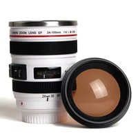 creative 400ml slr camera lens cup creative stainless steel coffee tea travel mug gift cups vacuum flasks