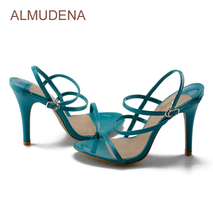 Изящные сандалии ALMUDENA для молодых девушек лакированные кожаные туфли на
