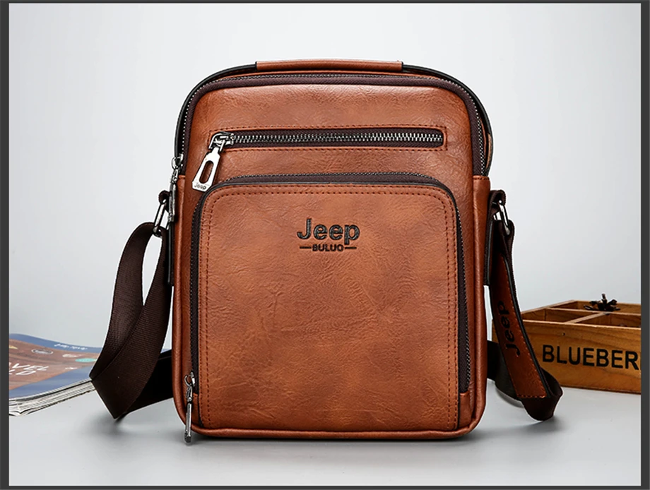 Бренд Jeep, мужская кожаная сумка, высокое качество, деловой портфель, сумки-тоут, мужские сумки из яловичного спилка, кожаная сумка-мессенджер для мужчин 6001