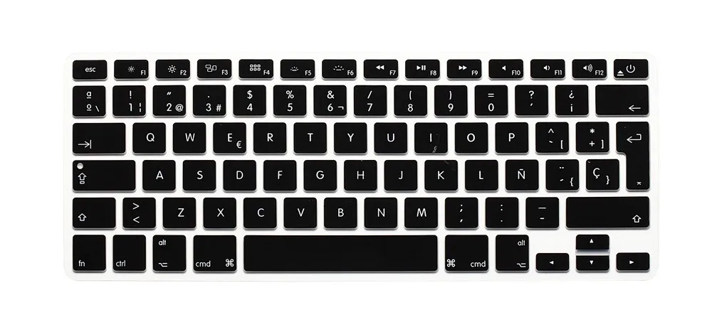 Цветная силиконовая защитная пленка с испанской надписью для Apple Mac MacBook Pro 13 15 17 Air