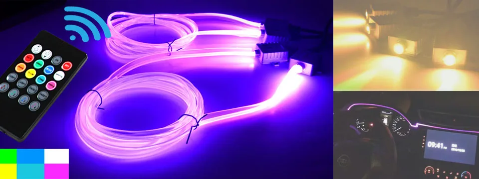 3 м/5 м автомобиля 12 В LED Холодные огни гибкий неон el wire авто лампы на автомобиль холодной полосы света линии интерьера разветвитель прикуривателя зажигалка Светодиодные холодные огни Гибкий Neon EL Car-styling