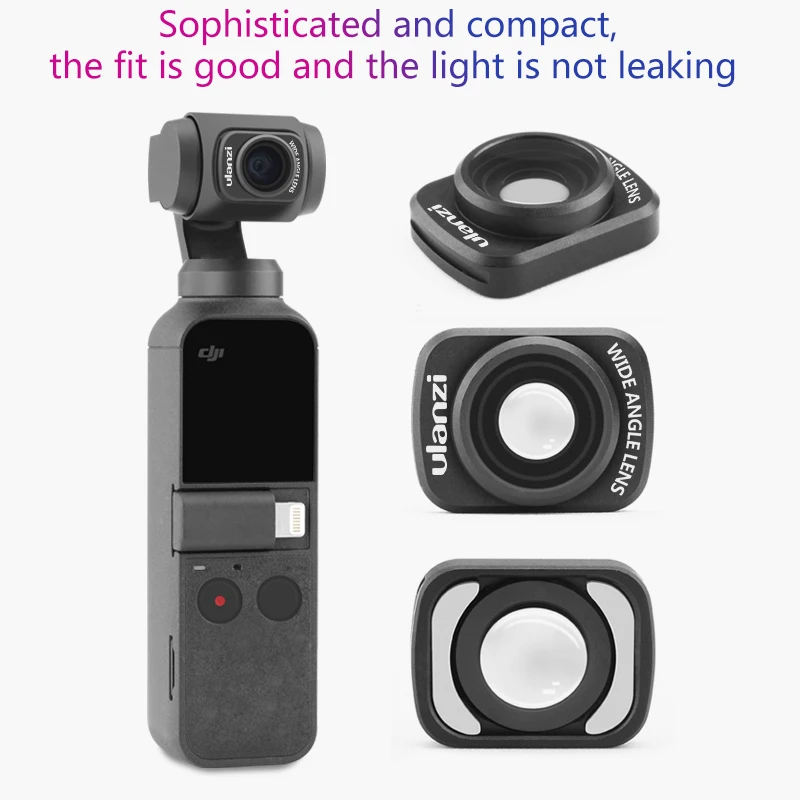 Широкоугольный объектив ULANZI для DJI Osmo Pocket магнитный широкоугольный камеры OSMO
