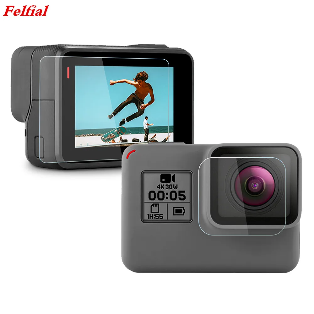 Защита экрана для GoPro Hero 7 Black 6 5 2018 аксессуары защитная пленка Закаленное стекло Go