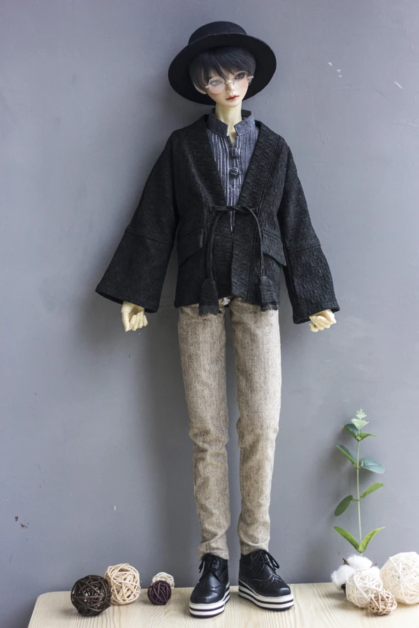 Платье BJDdoll подходит для 1/3 и 1/4 MSD DD дядюшка японский стиль и ветер печати кружева кардиган аксессуары