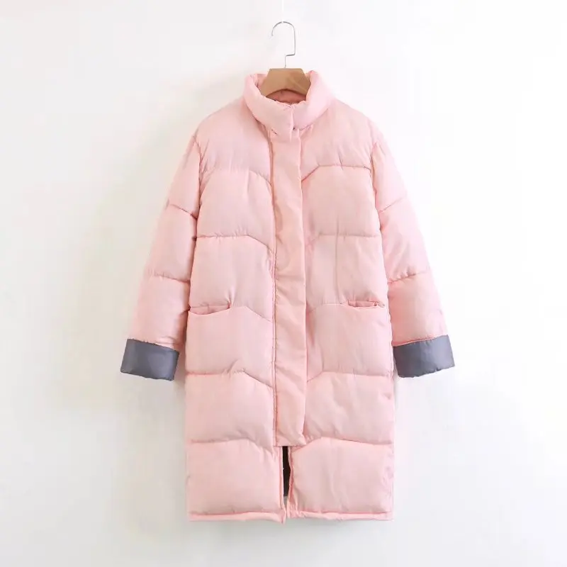 Women's Clothing 2018 Winter Jacket Women New Collar Long Loose Thin Warm Cotton Coat | Женская одежда