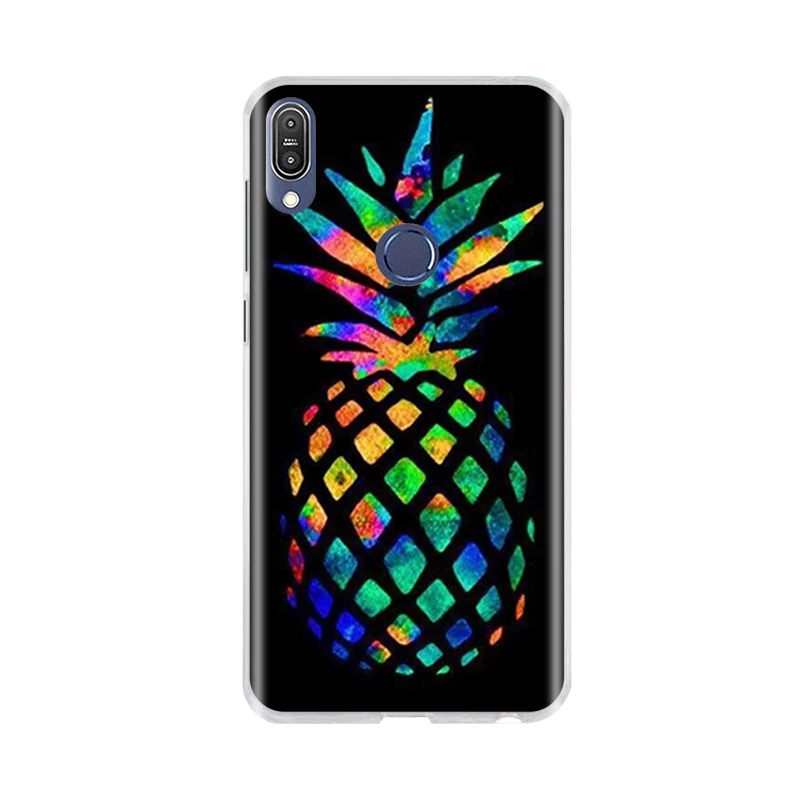 Чехол для Asus Zenfone Max Pro M1 ZB601KL силиконовый защитный 3D чехол с милыми цветами ZB602KL X00TD