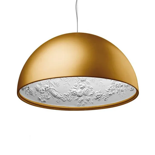 Gold Color Современный блеск Skygarden E27 Светодиодная люстра минимализм Lamparas подвесной светильник для дома лампа из смолы - Цвет абажура: Gold Color