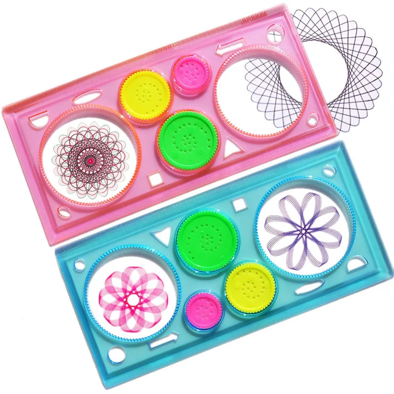 Creative Gift Spirograph Geometric Ruler Drafting Tools Stationery For Students Drawing Toys Set Learning Art Sets Children | Игрушки и