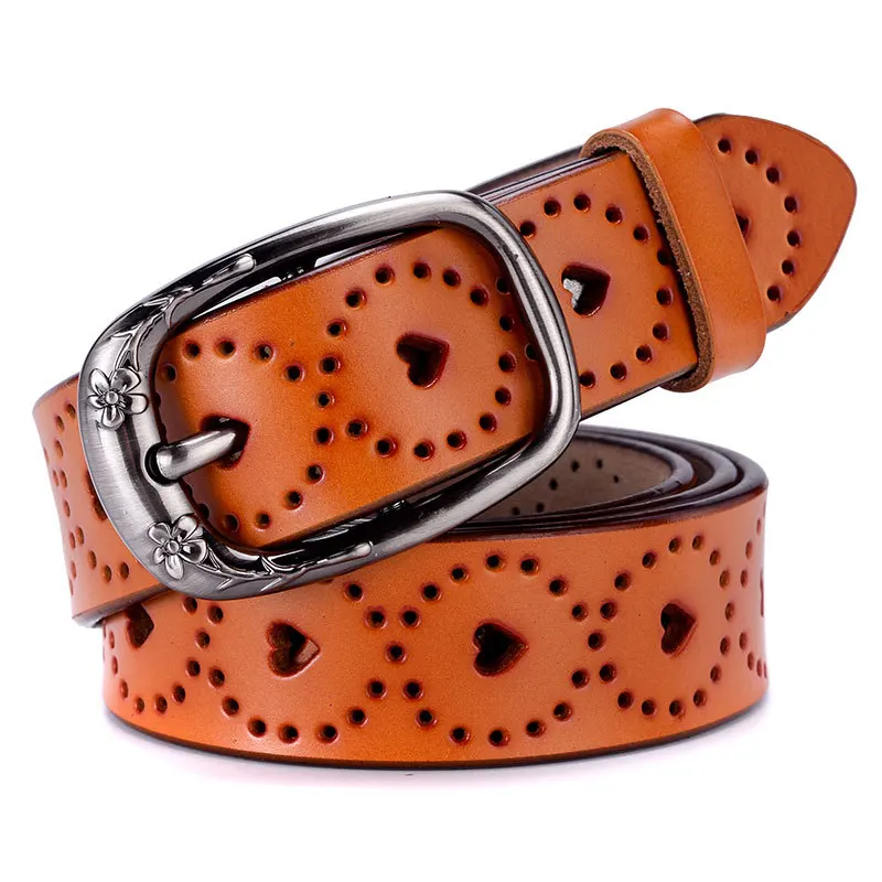 orange CETIRI, роскошный бренд, подлинный ремень для женщин, модный, белый, красный, серебряный, в винтажном стиле, с вытянутой талией, широкие, женские ремни для джинсов - Цвет: orange