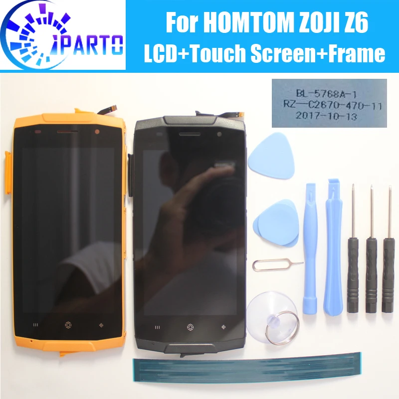 HOMTOM ZOJI Z6 ЖК дисплей + сенсорный экран рамка в сборе 100% Оригинальный дигитайзер