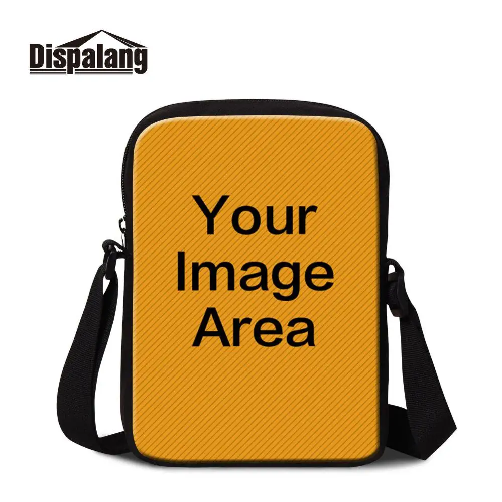 Mini Messenger Bag Дропшиппинг заказной логотип шаблон дизайн сумки заказной Дизайнер Рюкзак MOQ один персонализированный Чехол для багажа модный принт - Цвет: Mini Messenger Bag