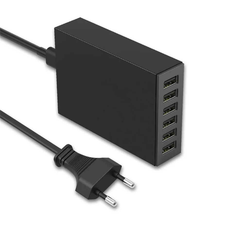 Мульти порты 6 USB настенное зарядное устройство 50 Вт/10 А usb зарядная станция для iPhone 5V10A умное зарядное устройство для xiaomi samsung huawei