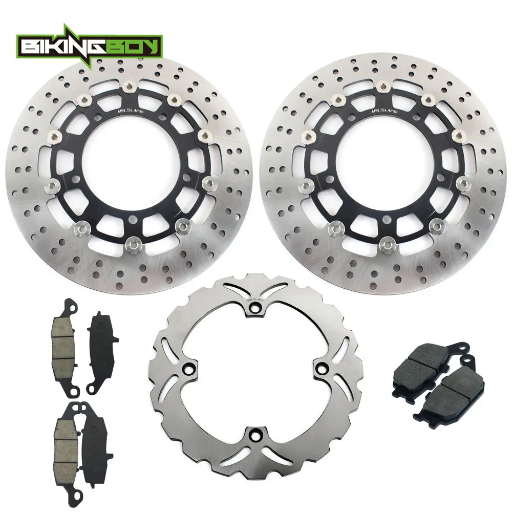 Диски тормозные передние и задние BIKINGBOY для SUZUKI DL 650 V-storm 07 08 09 10 11 12 13 14 15 с комплектом колодок.