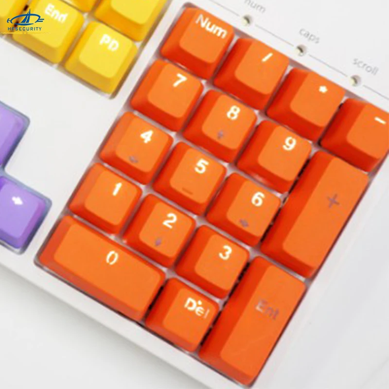 [Hfsecure] механическая клавиатура с 14 клавишами клавиши PBT Цветной подсветкой|mechanical