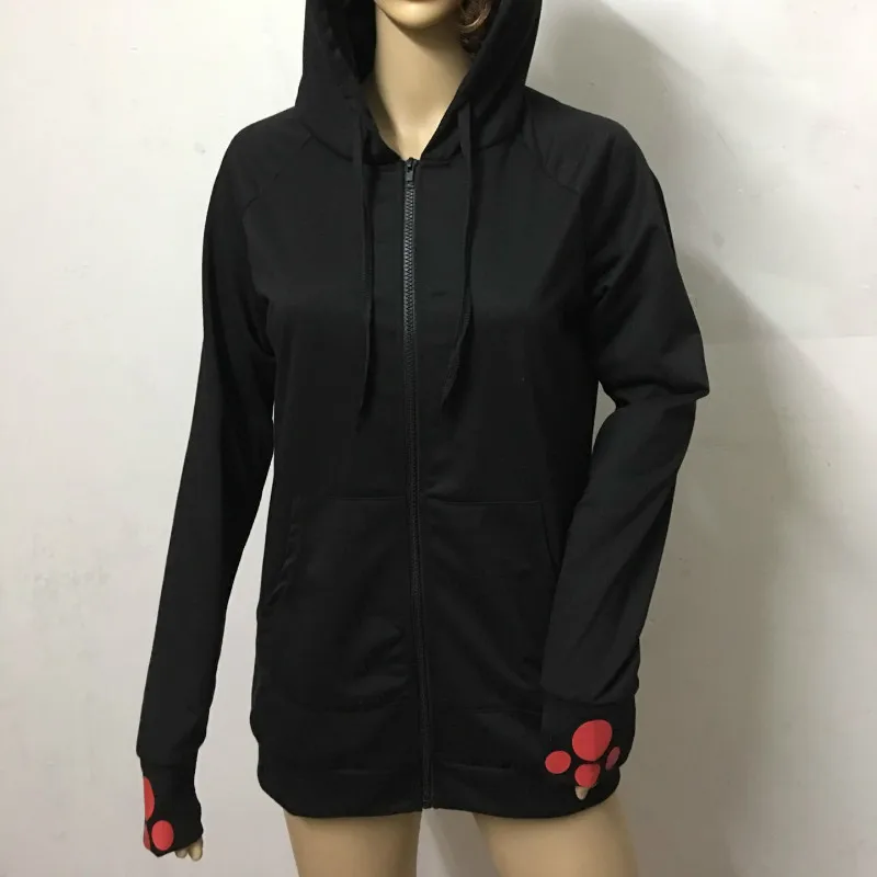 

2018 Female Women Casual Hoodies Long Sleeve Hoody Cat Ears Printed