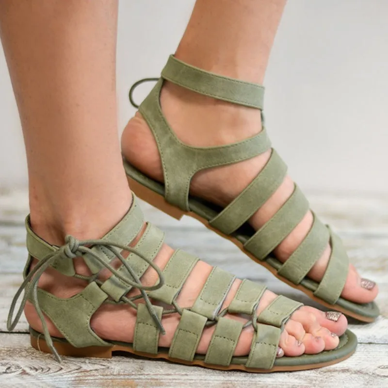 Женские босоножки из флока размеры 34-43 | Обувь