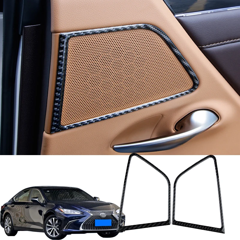 Для lexus ES200 ES260 ES300h 2018 натуральное углеродное волокно полиуретановая мягкая