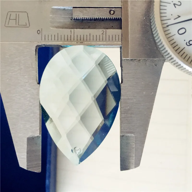 

Big Sales 440pcs Lt Aquamarine 38*25mm Crystal Chandelier Parts Glass Prism Suncatchers Wedding Decoration Hanging Pendants