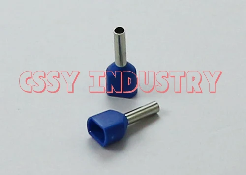 

2017 freeshipping 50pcs/lot TE2512 Bootlace cooper Ferrules kit set Wire Crimp Connector Insulated Cord Pin End Terminal