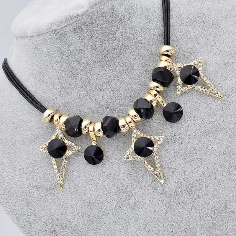 Кристалл ожерелья и кулоны Collier Femme для женщин 2017 мода богемный под воротник