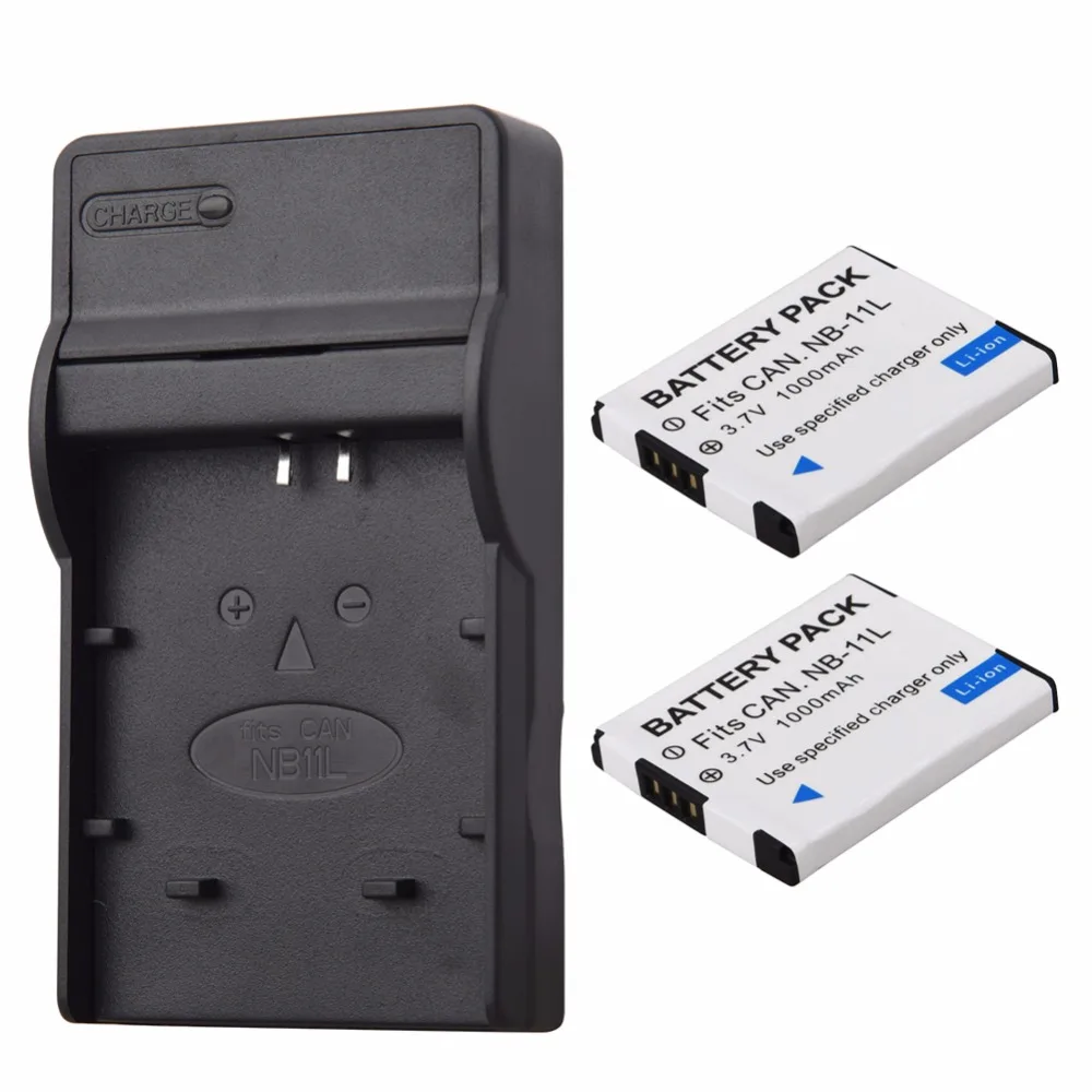 

1000mAh NB-11L NB 11L NB11L NB-11LH Battery + Charger For Canon A2600 A3500 A4000IS IXUS 125 132 140 240 245 265 155 HS Bateria