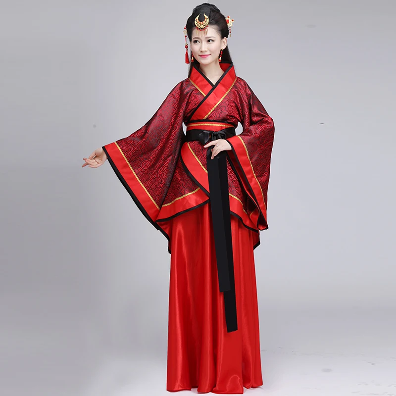Китайский стиль традиционное Hanfu женское платье для взрослых костюм улучшение Qufu