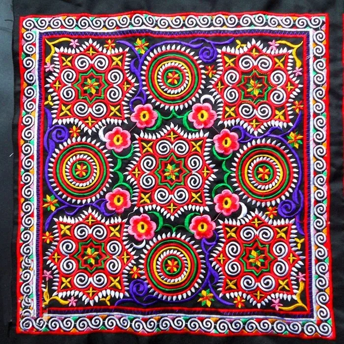 Простая ткань miao для вышивки нашивка одежды сумка домашний текстиль аппликация