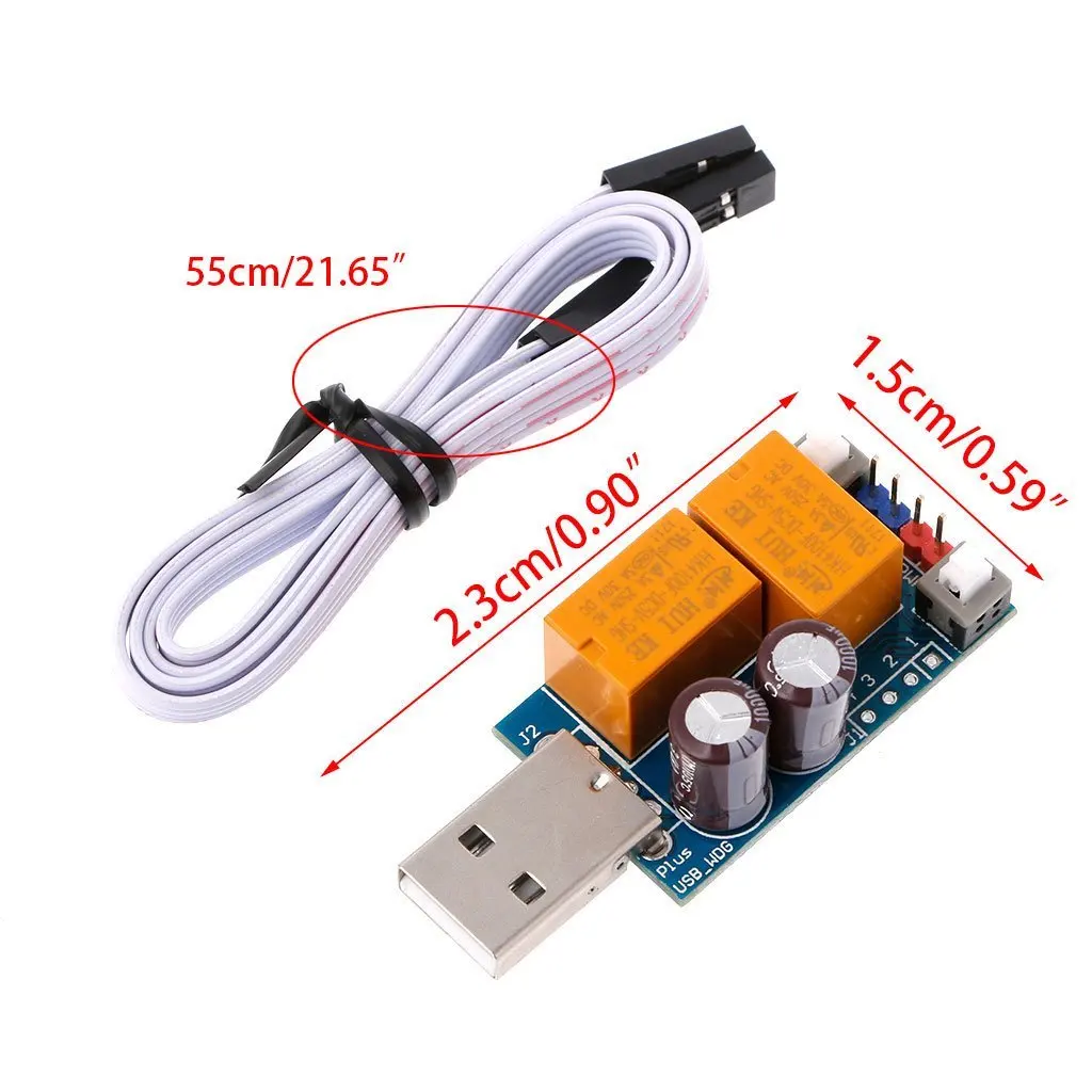 Новое двойное реле 2 8 Plus USB компьютерная Сторожевая карта без помощи компьютера