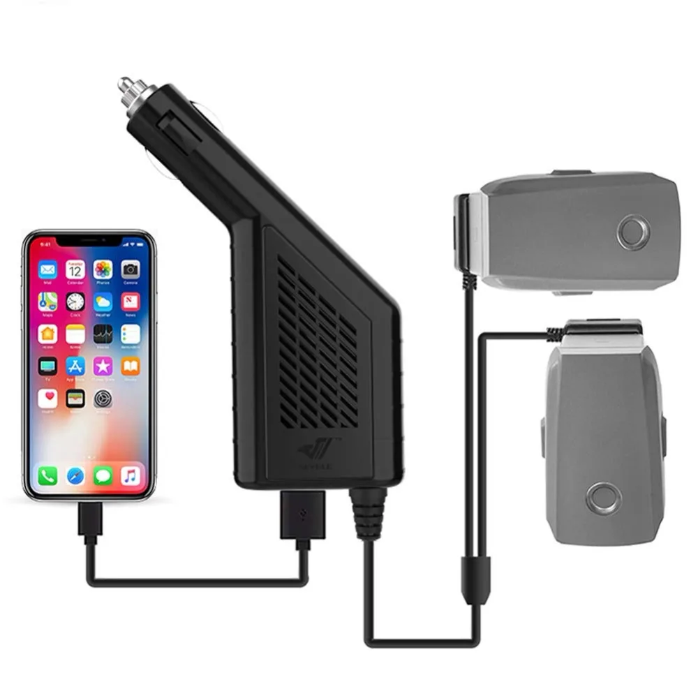 DJI Mavic 2 Автомобильное зарядное устройство Pro/Zoom интеллектуальное мульти двойное