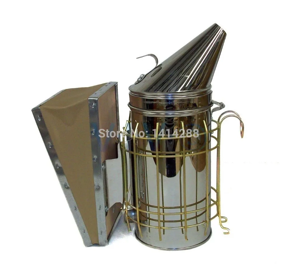 Bee Hive Smoker Stainless Steel with Heat Shield Beekeeping Tool Equipment D-2048 | Дом и сад