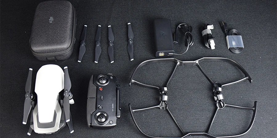 DJI Mavic Air Ультрапортативный Дрон 3-осевой шарнир и 4K камера до 21 минуты время полета черный белый красный 3 Цвета