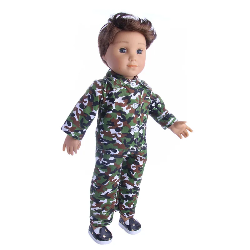 Одежда для кукол камуфляжная Пижама подходит 18 дюймовых Logan Doll наряды|Куклы| |