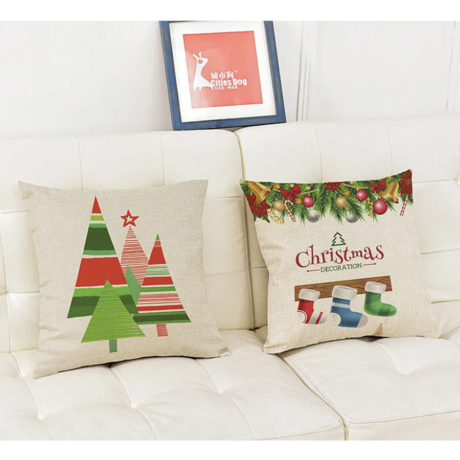 Подарочные рождественские декоративные подушки Красочная рождественская елка