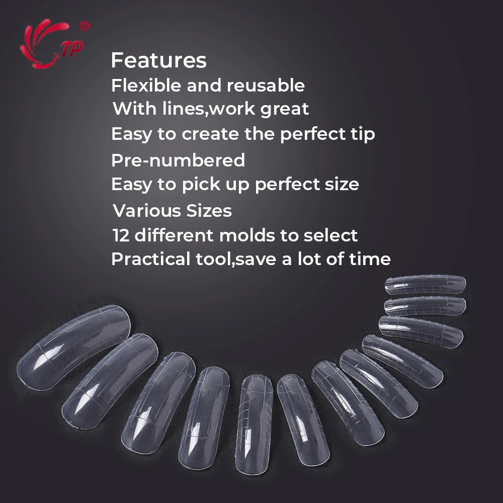 TP полное покрытие чистая двойная форма система для ногтей УФ гель акриловая