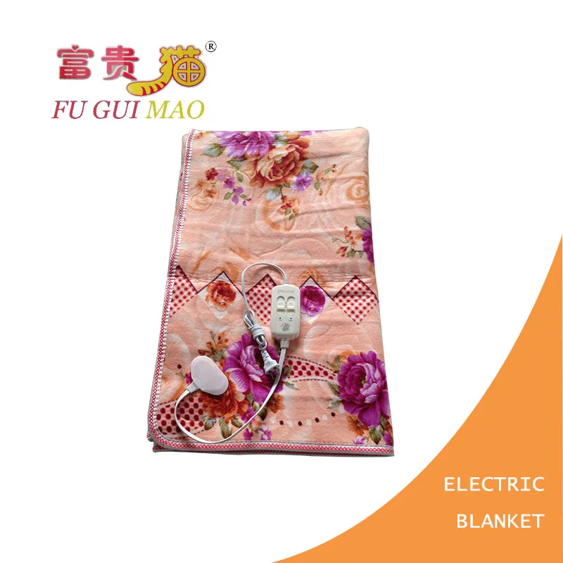 Одеяло плюшевое электрическое с двойным подогревом 220 х180 см | Бытовая техника