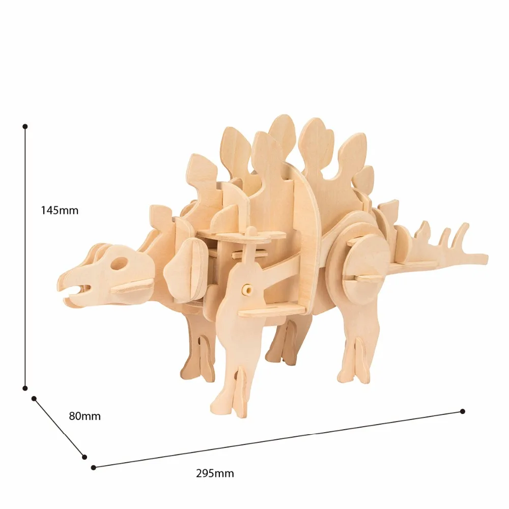 Robotime Walking Dinosaur-3D деревянная головоломка настоящая игрушка с автоматическим