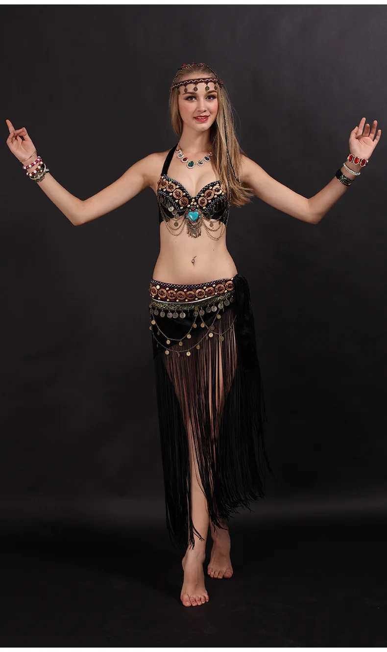 Женский костюм для танца живота SIYOU выступлений из ткани индийского Болливуда