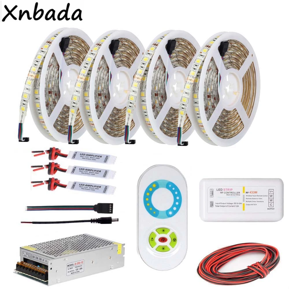 Светодиодная лента 5050SMD цветной температурный гибкий свет CT RF светодиодный