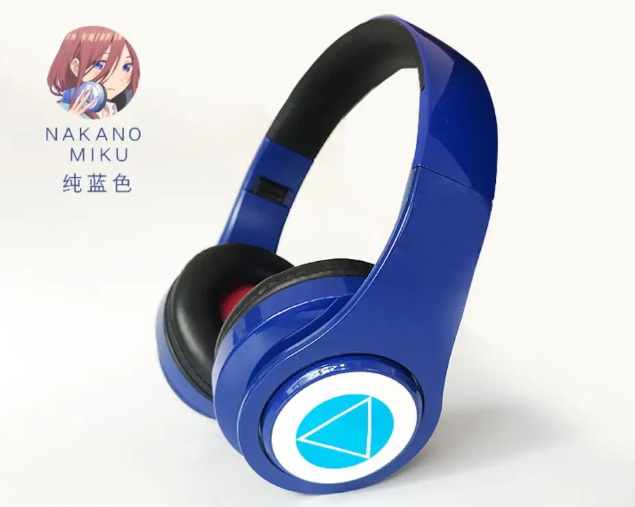 03 Аниме Go-Toubun no Hanayome The Quintuplets Nakano Miku Косплей Складная гарнитура Беспроводная Bluetooth наушники подарки - Цвет: 03