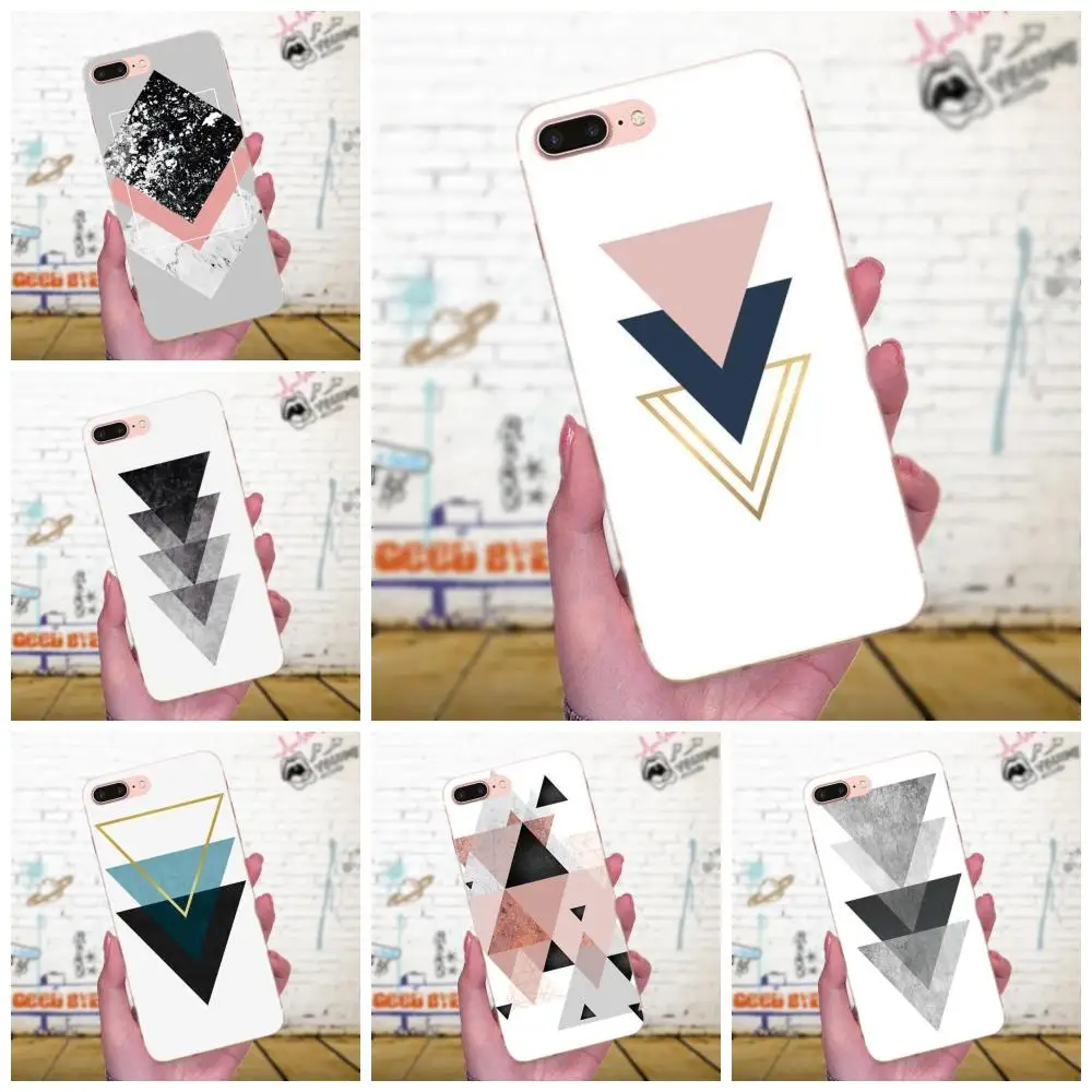 Мягкие чехлы из ТПУ с геометрическими узорами розового золота для Xiaomi Mi3 Mi4 Mi4C Mi4i