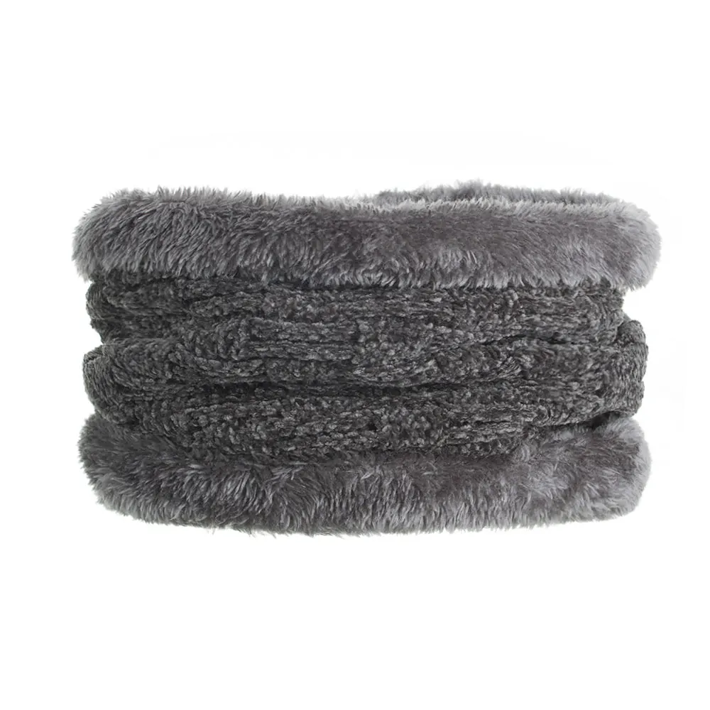 Grey Scarf Joymay новые зимние шапочки Neack теплый набор унисекс Простой теплый мягкий шарф череп вязаная шапка шапки Touca Gorro шапка s WM107 - Цвет: Grey Scarf