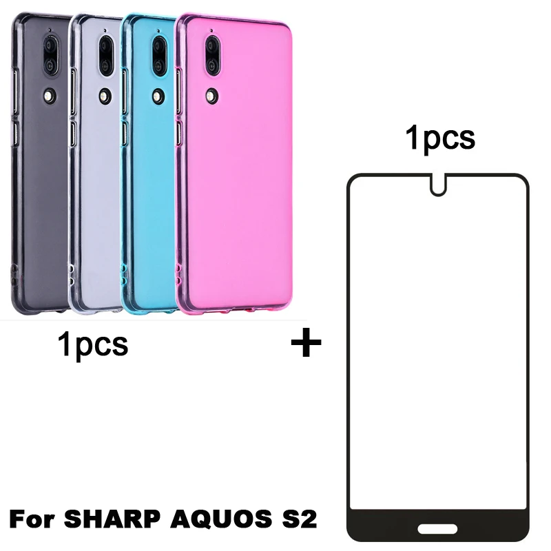 Чехол для SHARP AQUOS S2 S 2 1 шт. мягкая задняя крышка искусственный чехол +