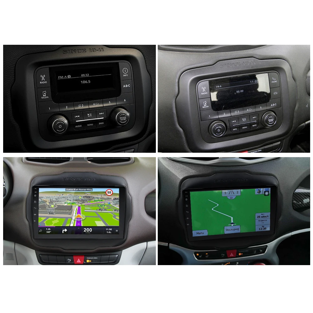 Sinosmart Автомобильный GPS плеер для Jeep Renegade android 2016 2018 навигационное Радио 8 ядер DSP 48EQ