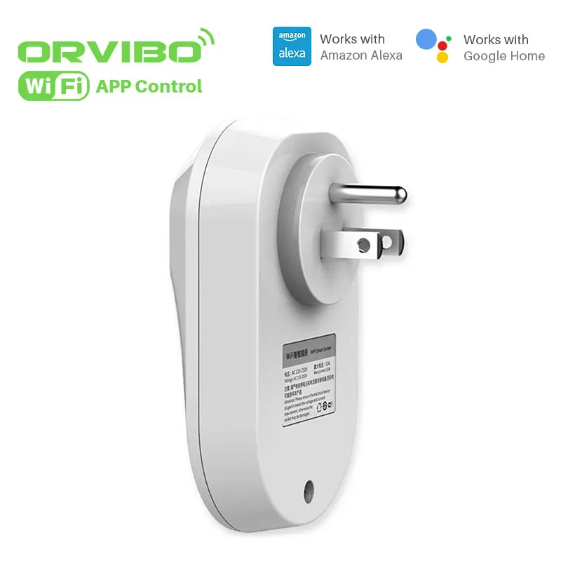 Orvibo S25US умная розетка WiFi штекер адаптера питания таймер/Голосовое управление работает с Amazon Alexa и Google для автоматизации умного дома