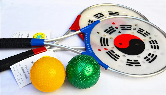 1 комплект/2 ракетки + 4 мяча пакет китайская искусственная кожа Taiji Rouli Ball Sports набор