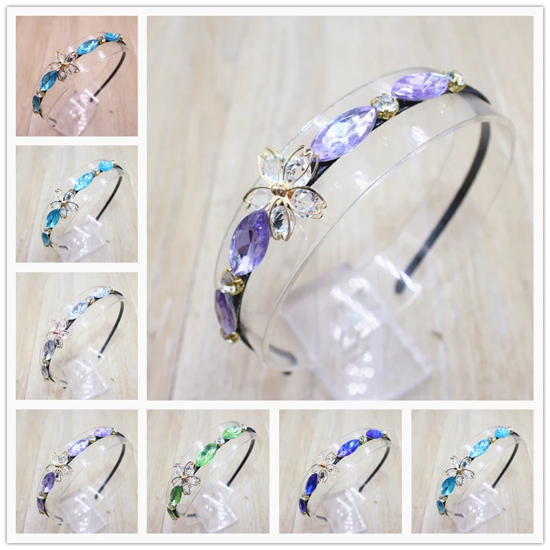 Диадема для волос с кристаллами и диадемой девочек стразы вечерние вечеринки